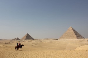 The pyramids in egypt