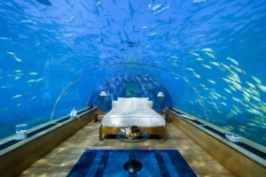 underwater bedroom in Fiji